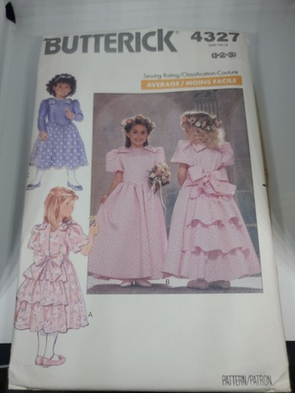 Butterick Pattern 4327- dresses Girls size 1 Flower Girl